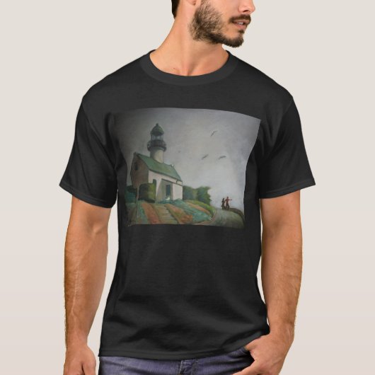 Point Loma Lighthouse T-Shirt Black (Voorkant)