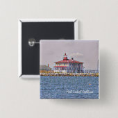 Point Lookout Lighthouse Button (Voorkant /achterkant)