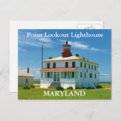Point Lookout Lighthouse, Maryland Briefkaart (Voorkant / Achterkant)