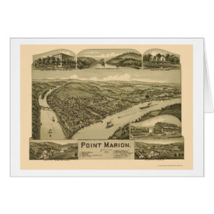 Point Marion, carte panoramique de PA - 1902