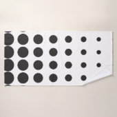 Point motif demi-ton moderne rétro (Serviette de bain)