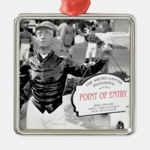 Point of Entry Lawn Jockey Metalen Ornament