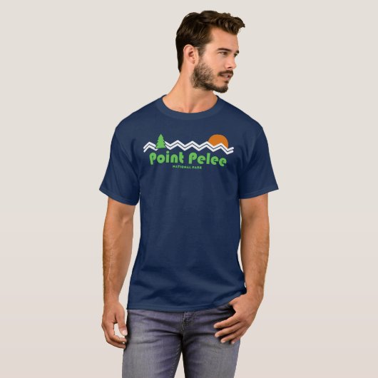 Point Pelee National Park Retro T-shirt (Voorkant volledig)