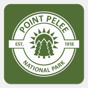 Point Pelee National Park Sun Trees Vierkante Sticker