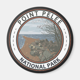 Point Pelee National Park Travel Art  Badge Magneet