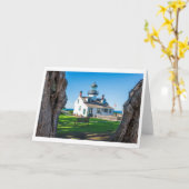 Point Pinos LIghthouse Wenskaart Kaart (Gele Bloem)