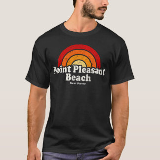 Point Pleasant Beach New Jersey Nj 70S Regenboogjo T-shirt