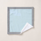 Point Polka bleu bébé (Gant de toilette)