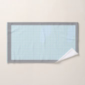 Point Polka bleu bébé (Serviette à main)