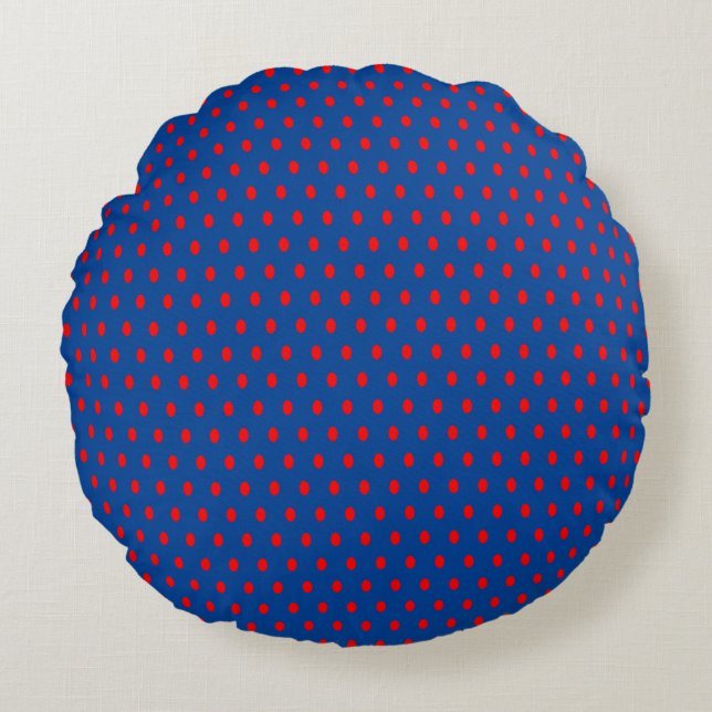 Point Polka - Coussin rond (Devant)