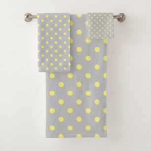 Point Polka jaune gris