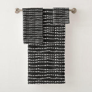 Point Polka noir et blanc minimaliste moderne