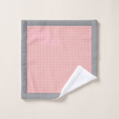 Point Polka rose (Gant de toilette)