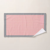 Point Polka rose (Serviette à main)