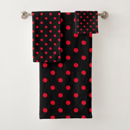 Point Polka rouge noir (En situation)