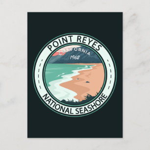 Point Reyes National Seashore California Badge Briefkaart