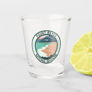 Point Reyes National Seashore California Badge Shot Glas