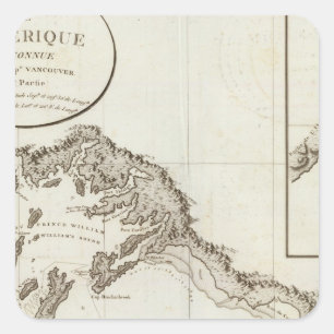 Point Riou to Point Possession Alaska Vierkante Sticker