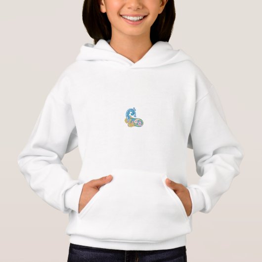 Point, Sherpa Blue, Design de sable doré (Devant)