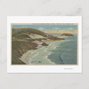Point Sur, Carmel San Simeon Section, Hwy 1 Uitzic Briefkaart
