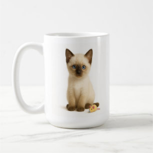 Point Taken – Siamese kitten met Speelgoed-muis Koffiemok