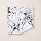 Point, vache noire (Gant de toilette)