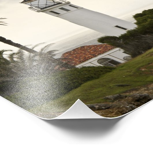 Point Vicente Lighthouse Foto Afdruk (Hoek)