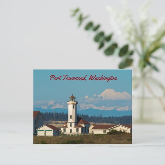 Point Wilson Light - Port Townsend, Washington Briefkaart (Staand voorkant)