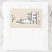 Point Wilson Lighthouse - Washington - SBD Rechthoekige Sticker (Tas)
