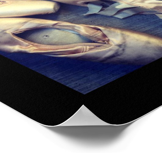 Pointe affiche de chaussures 12" x 12" (Coin)