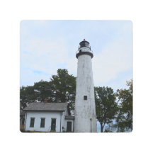 Pointe Aux Barque Vuurtoren op een