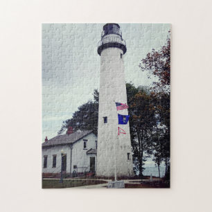 Pointe Aux Barques Lighthouse in Michigan als Legpuzzel