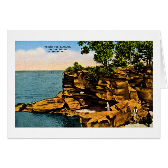 Pointe Aux Barques van de Duim van Michigan (Voorkant Horizontaal)