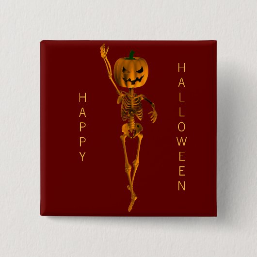 Pointe Ballet Vierkante Button 5,1 Cm (Voorkant)