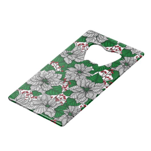 Pointe blanche, motif de Noël (Devant Angle)