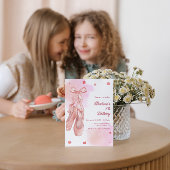 Pointe Chaussures Ballet Invitation Anniversaire