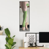 Pointe Chaussures Ballet Poster (Bureau à domicile)