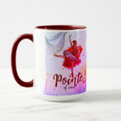 Pointe de Vue | Mug avec nom de danseuse de ballet (Gauche)