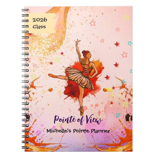 Pointe of View – Journal de ballet personnalisé (Devant)