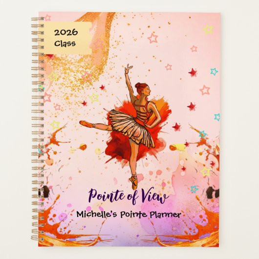Pointe of View – Journal de ballet personnalisé (Devant)