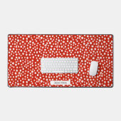 Pointe Polka Abstraite couleur rouge et blanche (Clavier et souris)
