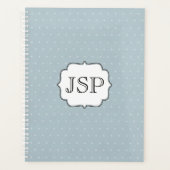 Pointe Polka avec Monogramme encadré (Devant)