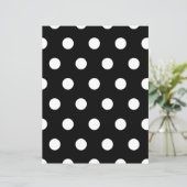 Pointe Polka blanche sur papier noir (Debout devant)