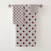Pointe Polka Gris Bourgogne (En situation)