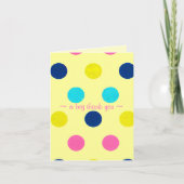 Pointe Polka Merci sur jaune pâle (Devant)