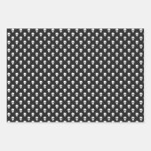 Pointe Polka Skuls Envelopper le jeu de papier (Devant 3)