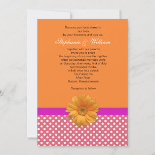 Pointe rose et Faire-part de mariage corail