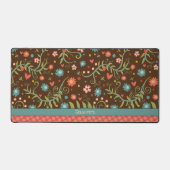 Pointe rose Floral Motif Boho Nom Citation (Recto)