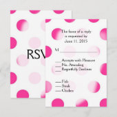 Pointe rose RSVP avec choix Entree (Devant / Derrière)