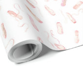 Pointe Shoe Pattern Cadeaupapier (Rol Hoek)